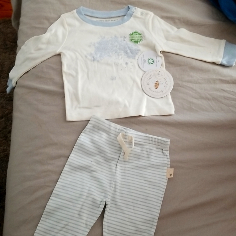 NWT BURTS BEE'S BABY BOY SET